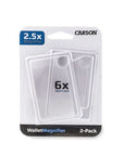 Carson Zakloep WM-01 2,5x Creditcard-formaat Loep met 6x Spot Lens