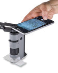 Carson Handmikroskop MP-250 MicroFlip 100-200x mit Smartphone-Adapter