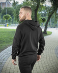 Jacke Hoodie Baumwolle Raglan