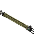 Paracord Bracelet With Sspark Cutter, Compass and Whistle