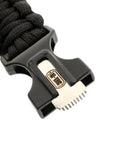 Paracord Bracelet With Sspark Cutter, Compass and Whistle