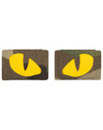 Patch Tigeraugen Laserschnitt (Paar)