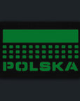 Polska-Aufnäher (mit Flagge) 50x80 Laser Cut