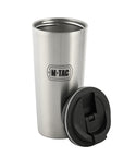 THERMOBECHER MIT VENTIL 450 ML EDELSTAHL