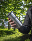 THERMOBECHER MIT VENTIL 450 ML EDELSTAHL