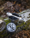 Stainless 750 ml Thermos with folding spoon