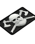 Bearded Skull 3D PVC Patch