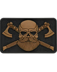 Bearded Skull 3D PVC Patch