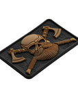 Bearded Skull 3D PVC Patch