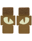 Patch Tigeraugen Laserschnitt (Paar)