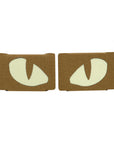 Patch Tigeraugen Laserschnitt (Paar)