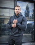 Jacke Hoodie Baumwolle Raglan