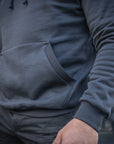 Jacke Hoodie Baumwolle Raglan