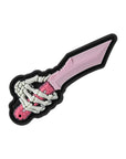Aufnäher Skeleton Knife PVC