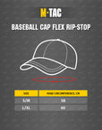 Baseballkappe Flex Rip-Stop