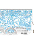 Ecopybook Taktisches Lineal VTL UA (Blue Border)
