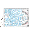 Ecopybook Big Tactical Ruler Protractor NATO 315 x 208 Mm (Blue Edge)