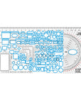 Lineal Small Tactical Ruler NATO (Blue)