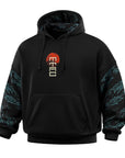Hoodie Two Samurai Oversize Cotton Hard
