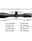 Vortex Viper PST Gen II 2-10x32 FFP Richtkijker, EBR-4 MOA