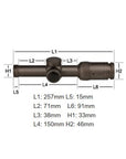 Vortex Razor HD Gen II-E 1-6x24 Richtkijker, VMR-2 Dradenkruis (MRAD)