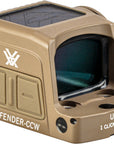 Vortex Enclosed Solar Mico Red Dot Defender-CCW 3 MOA Tan