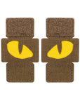 Patch Tigeraugen Laserschnitt (Paar)