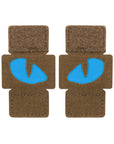 Patch Tigeraugen Laserschnitt (Paar)