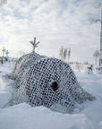 Buteo Photo Gear 3D Blätter Tarnetz Schnee 2,4x3 m