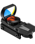 NC Star RD Reflex Sight 1x24, 4 Reticles, 3 MOA Red Dot, Weaver, Alu, Black