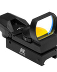 NC Star RD Reflex Sight 1x24, 4 Reticles, 3 MOA Red Dot, Weaver, Alu, Black