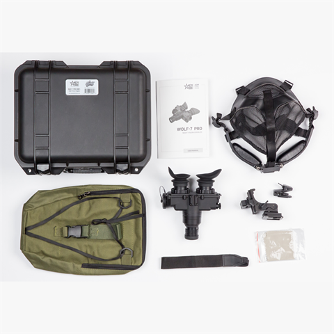 AGM Wolf-7 Pro Binocular Night Vision Goggle Kit Gen2 White Phosphor