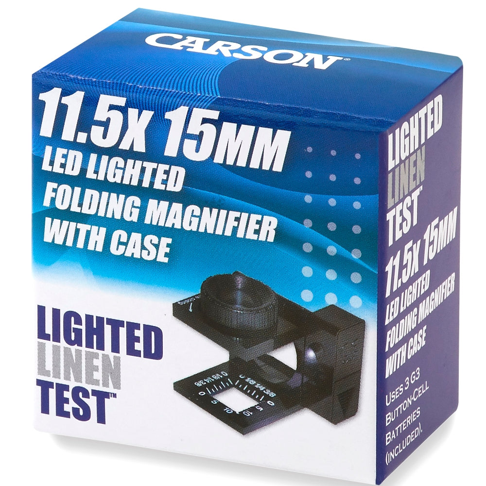 Carson Thread Counter Foldable with LED 11.5x15mm