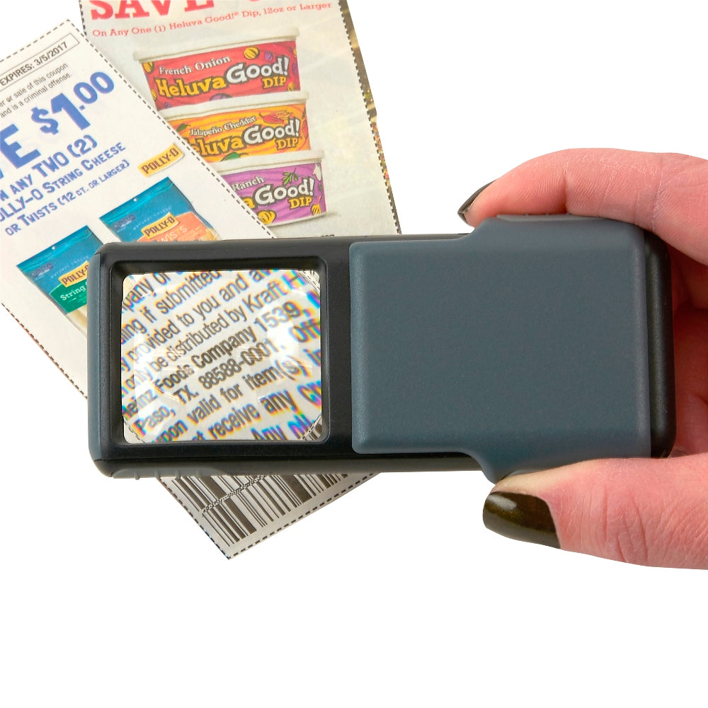 Carson Pop-Up Pocket Magnifier with LED 5x40mm
