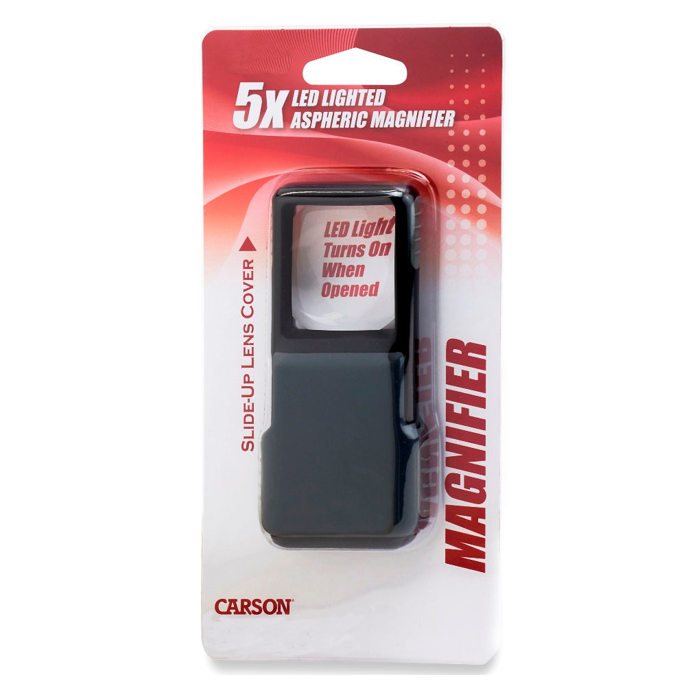 Carson Pop-Up Pocket Magnifier with LED 5x40mm