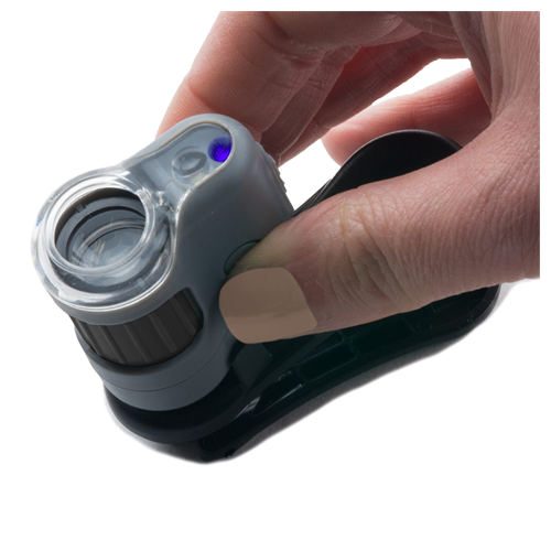 Carson Taschenmikroskop MM-380 MicroMini 20x mit Smartphone-Adapter