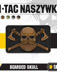 Bearded Skull 3D PVC Patch