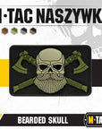 Bearded Skull 3D PVC Patch