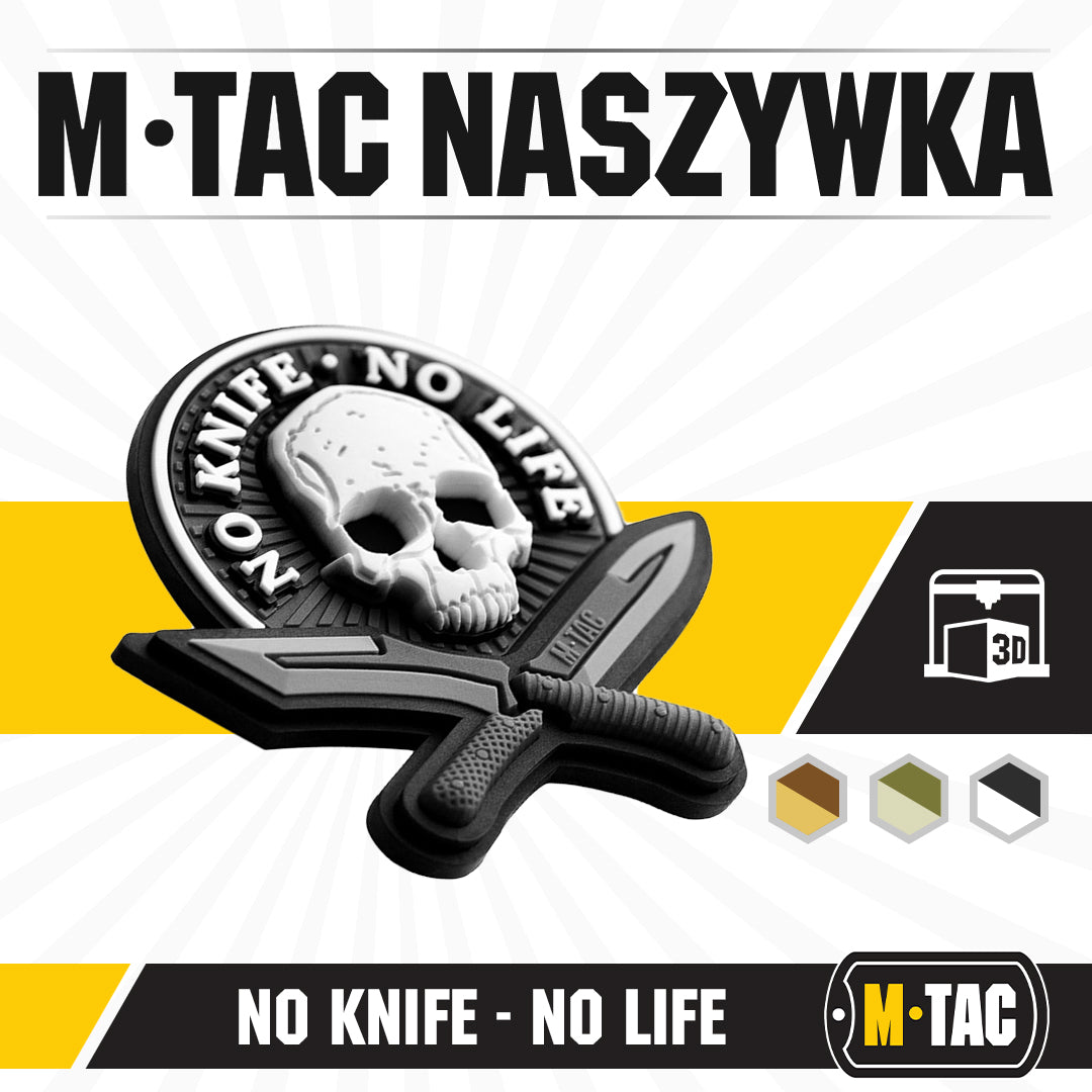 Patch No Knife - No Life 3D PVC