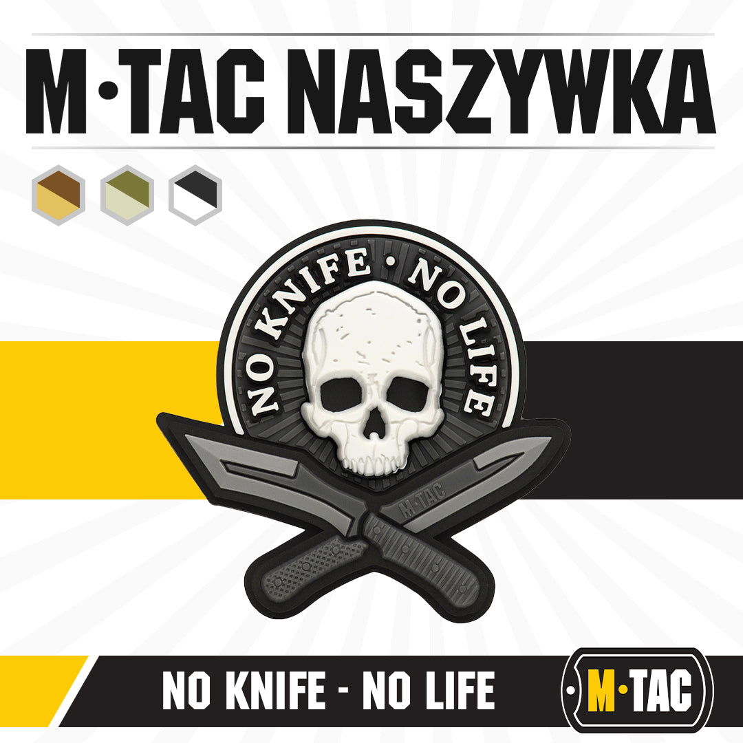 Patch No Knife - No Life 3D PVC