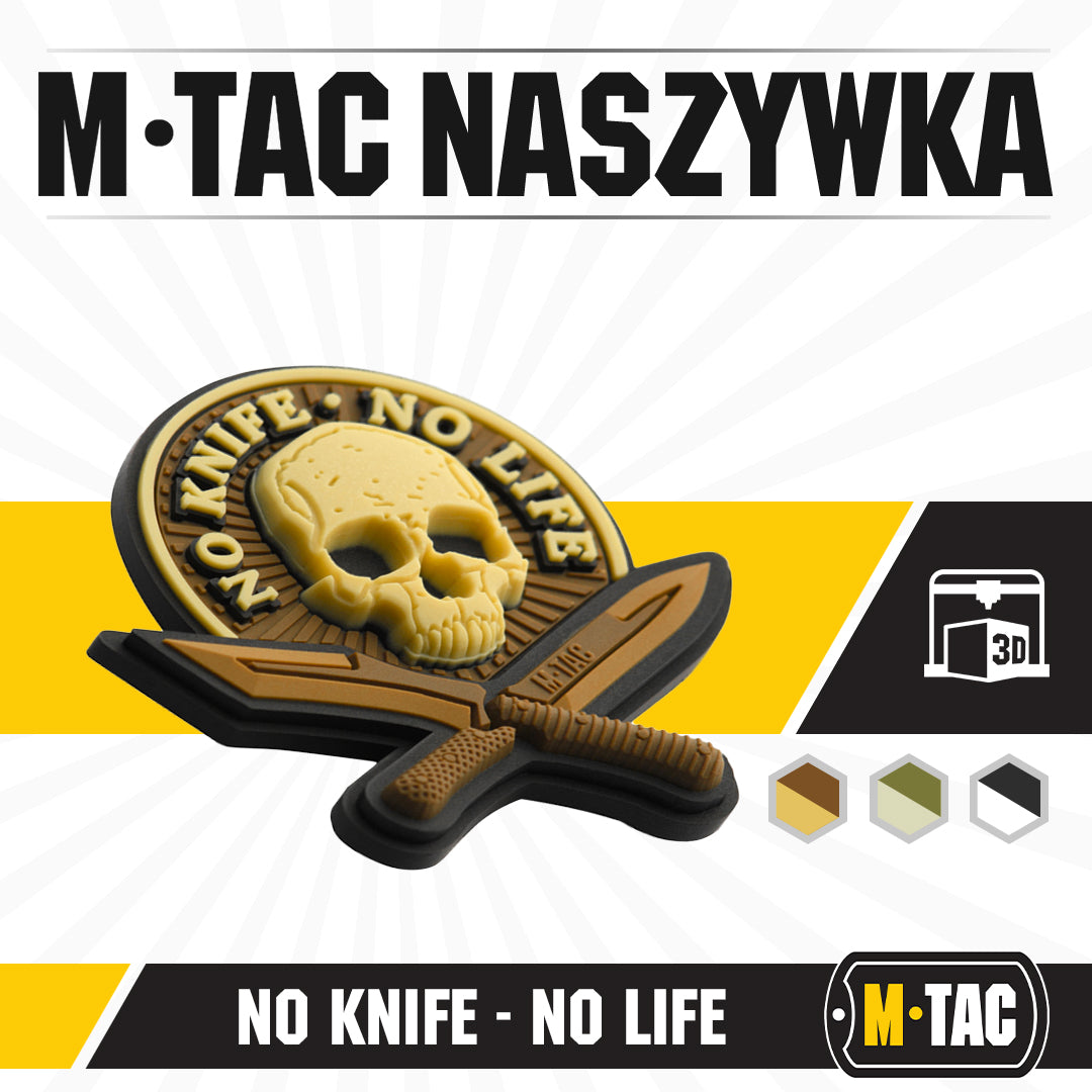 Patch No Knife - No Life 3D PVC