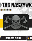 Bearded Skull 3D PVC Patch