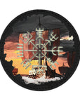 Aufnaher Vegvisir/Dracar Rund (80mm)