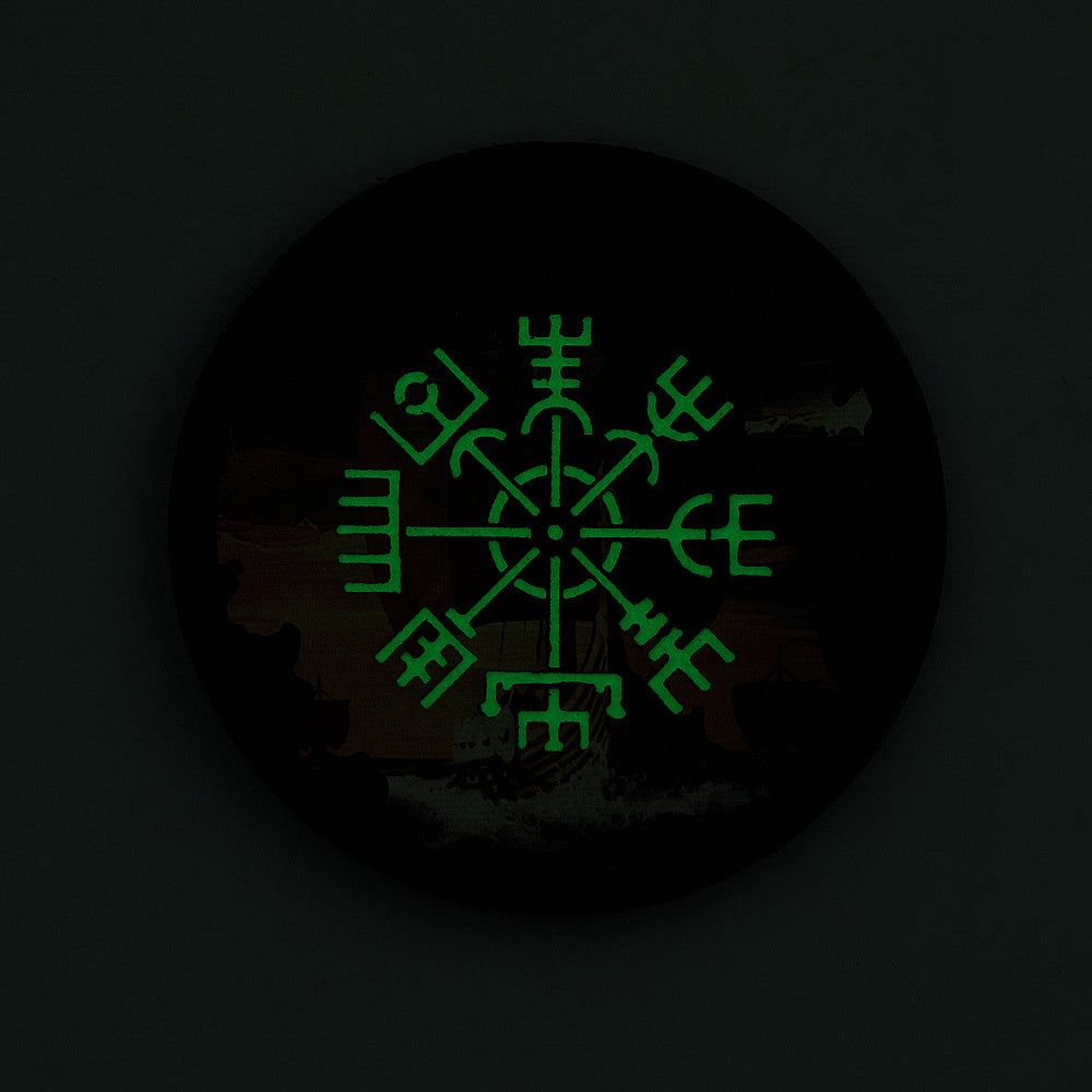 Aufnaher Vegvisir/Dracar Rund (80mm)