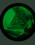 Aufnaher Valknut/Drakkar Rund (80mm)