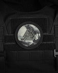 Aufnaher Valknut/Drakkar Rund (80mm)