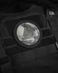 Aufnaher Valknut/Drakkar Rund (80mm)
