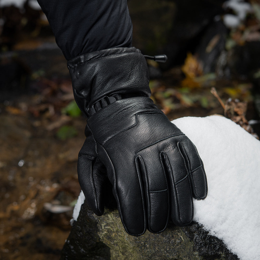 Gloves winter leather