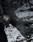 Gloves winter leather