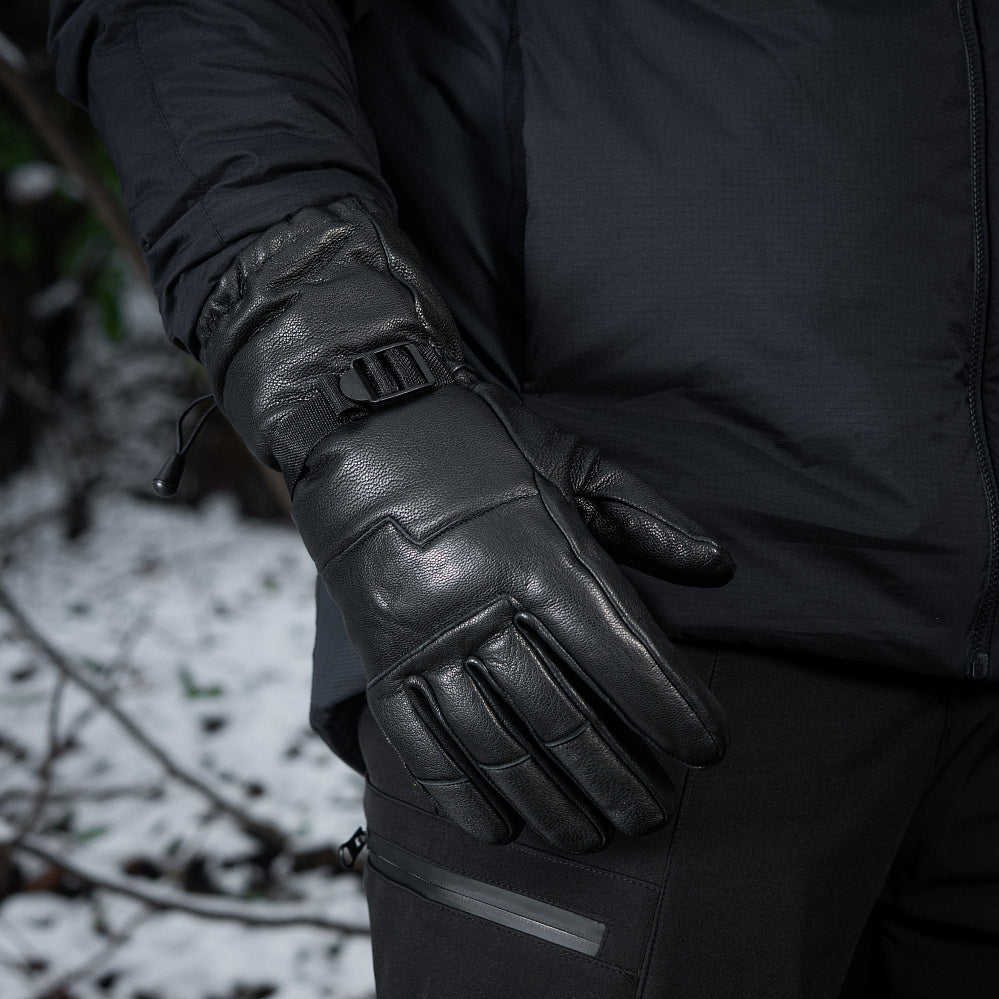 Gloves winter leather
